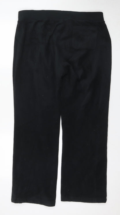 Lands' End Men's Black XL Joggers, Regular Fit