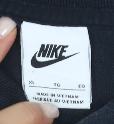 Nike Men's Black XL Cotton Short Sleeve Polo