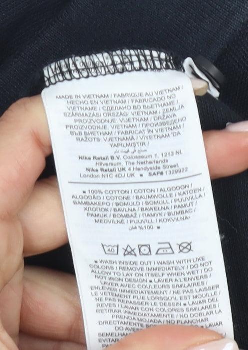 Nike Men's Black XL Cotton Short Sleeve Polo