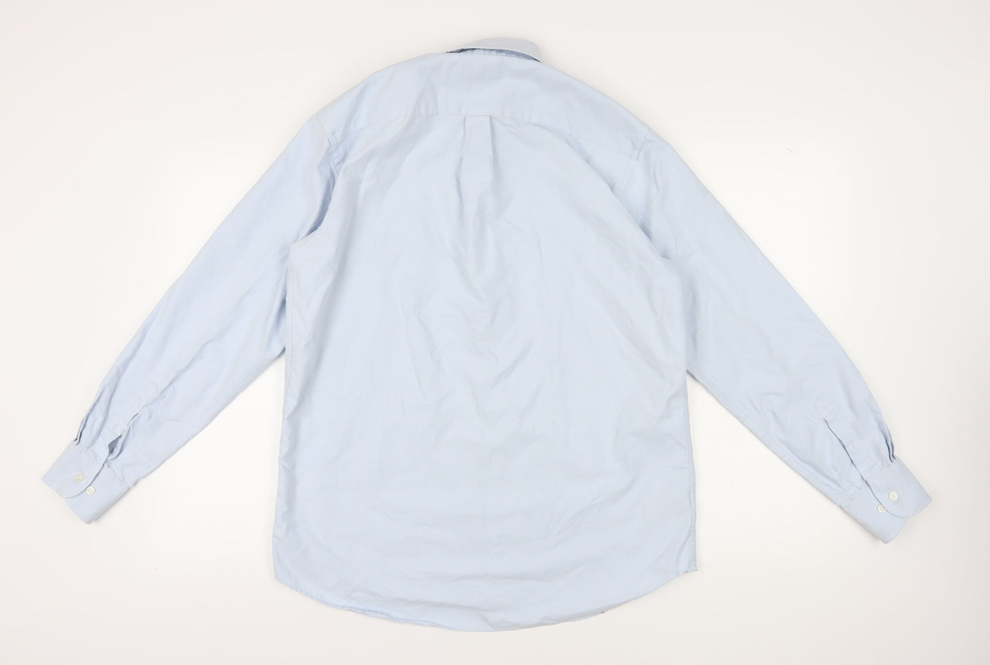 Marks and Spencer Men’s Blue Regular Fit Long Sleeve Shirt
