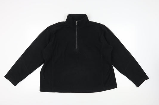 Mens UK Size L Lands' End Black Pullover Sweatshirt