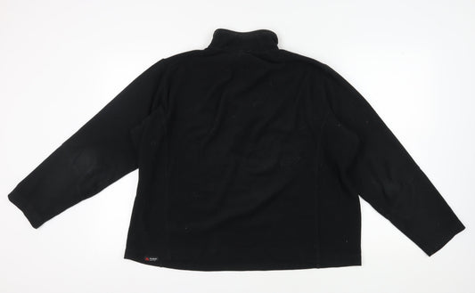 Mens UK Size L Lands' End Black Pullover Sweatshirt
