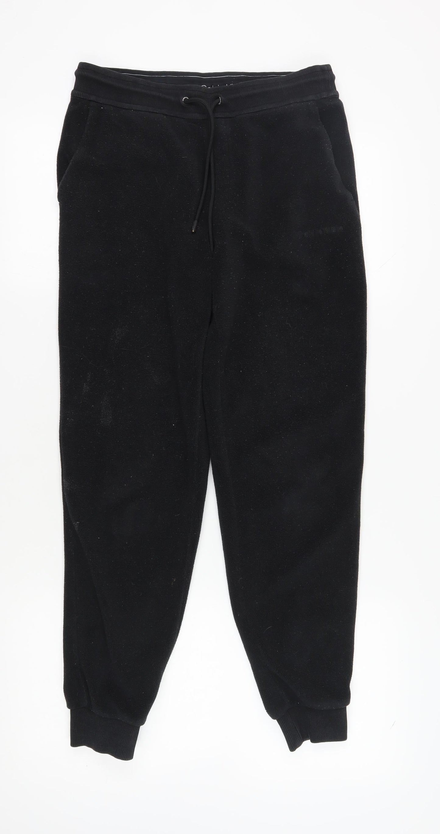 Mens UK Size S Calvin Klein Regular Fit Jogger Black Trousers