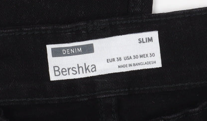 Bershka Women's Black Slim Jeans Size 10