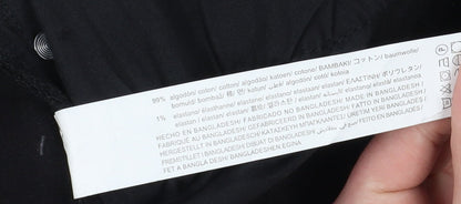 Bershka Women's Black Slim Jeans Size 10