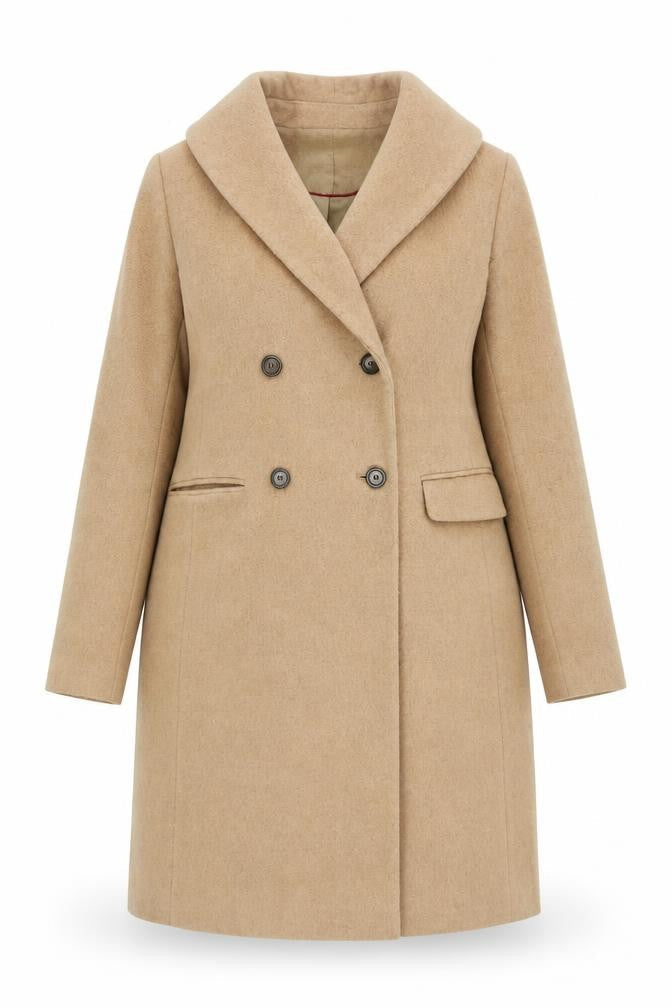 Womens UK Size 10 Monsoon Beige Overcoat