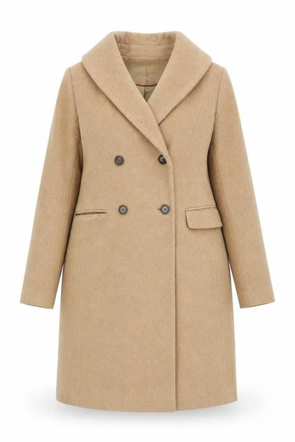 Womens UK Size 10 Monsoon Beige Overcoat