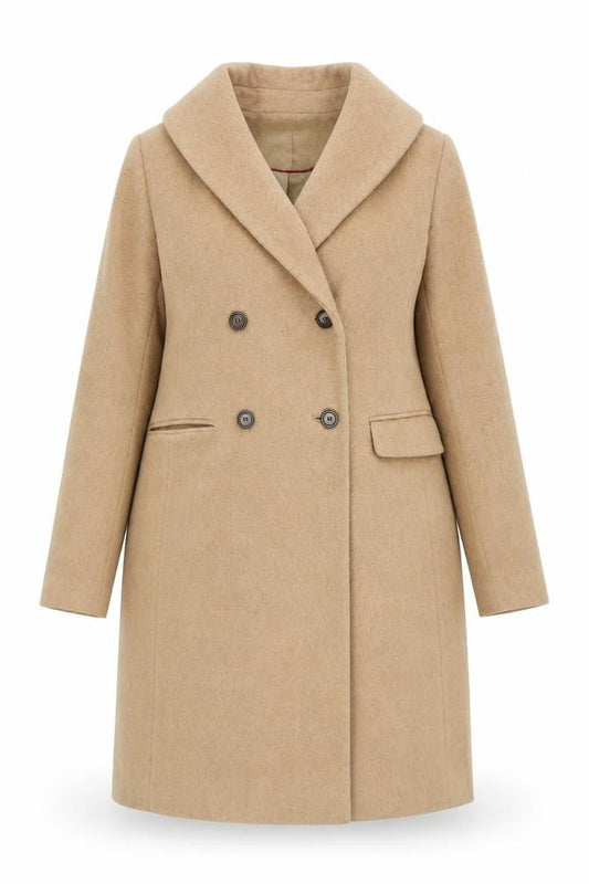 Womens UK Size 10 Monsoon Beige Overcoat