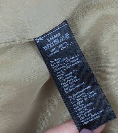 Womens UK Size 10 Monsoon Beige Overcoat