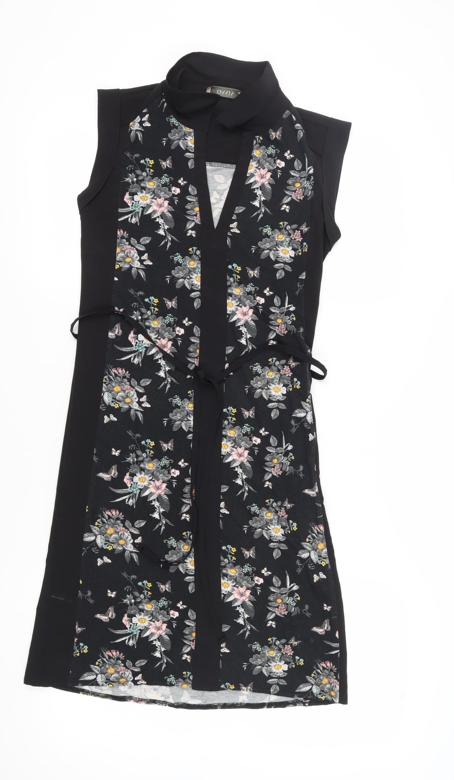 Oasis Women's Black Floral Shift Dress XS