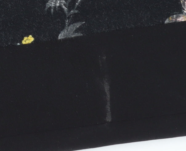 Oasis Women's Black Floral Shift Dress XS