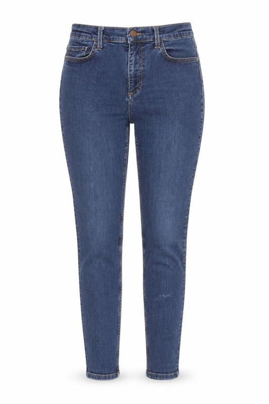 Front view of French Connection Women's Blue Skinny Jeans, size 10