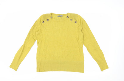 Womens UK Size 14 Principles Yellow Pullover Jumper