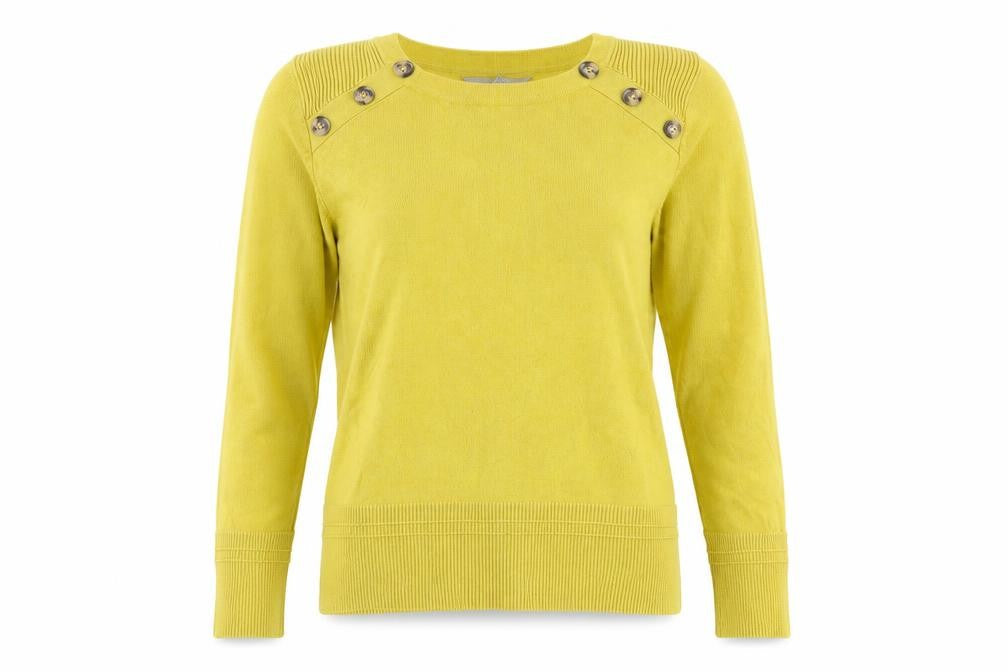 Womens UK Size 14 Principles Yellow Pullover Jumper