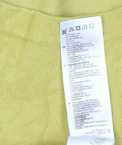 Womens UK Size 14 Principles Yellow Pullover Jumper