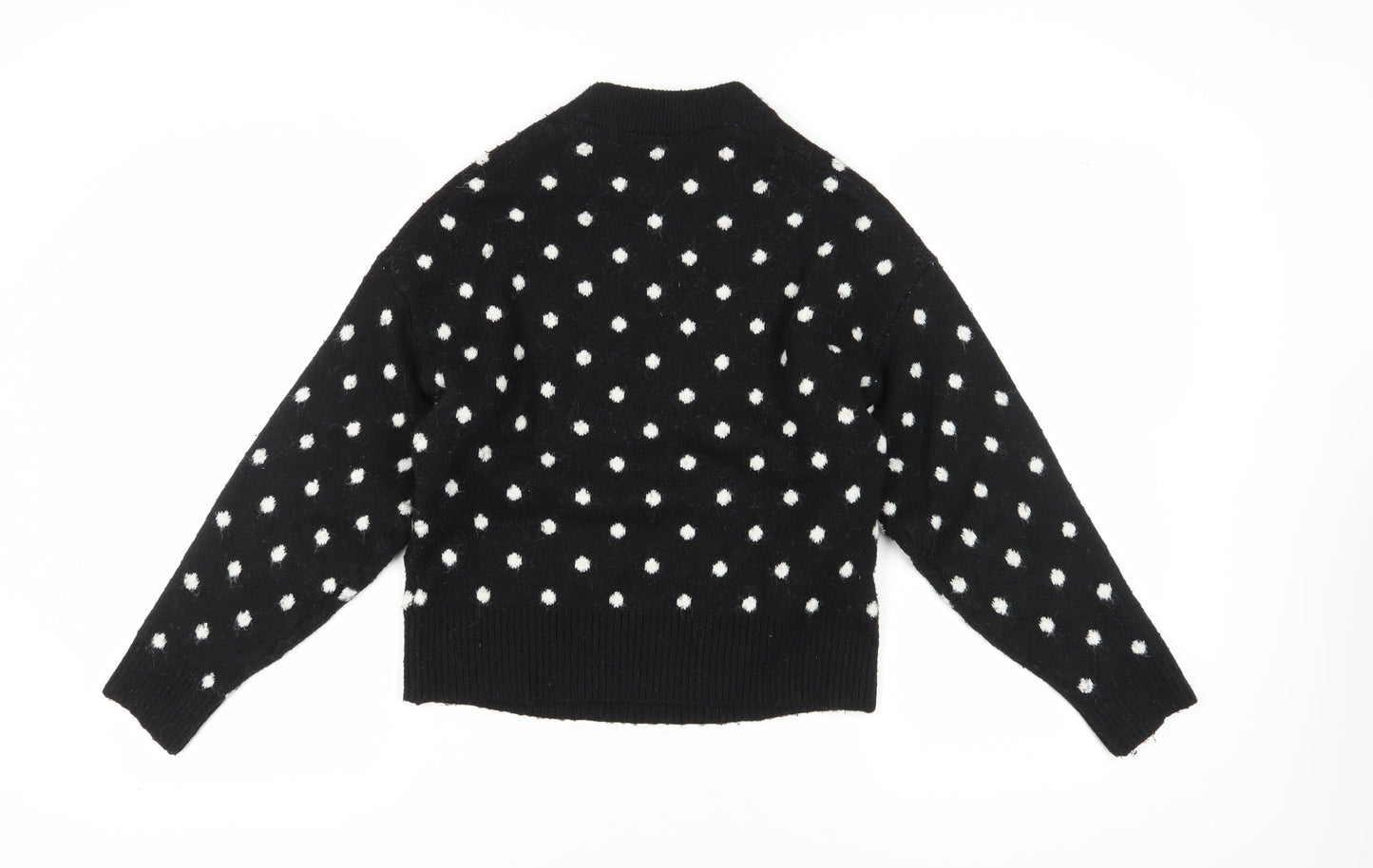 Womens UK Size XS H&M Black Pullover Jumper