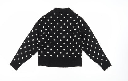 Womens UK Size XS H&M Black Pullover Jumper