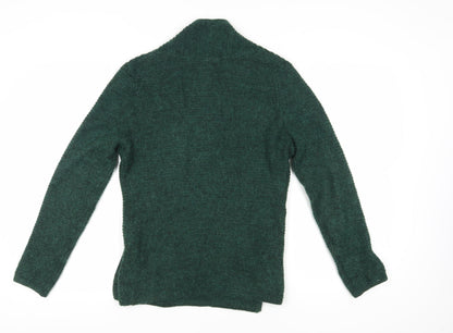 Womens UK Size M H&M Green Wrap Jumper