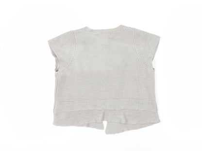 Womens UK Size L Zara Beige Vest Jumper