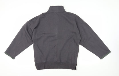 Rising Men's Black Henley Sweatshirt M