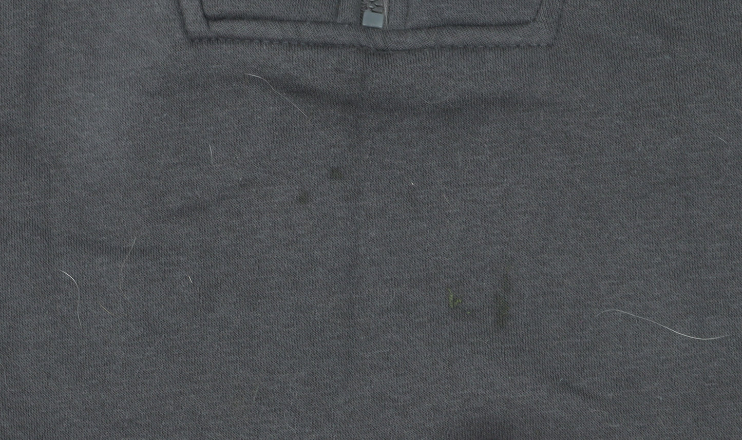 Rising Men's Black Henley Sweatshirt M