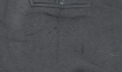 Rising Men's Black Henley Sweatshirt M