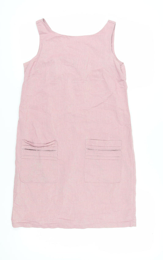 Next Women's Pink Pinafore Dress Size 10 Casual