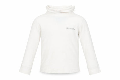 Mountain Warehouse Boys White High Neck Pullover Long Sleeve Top