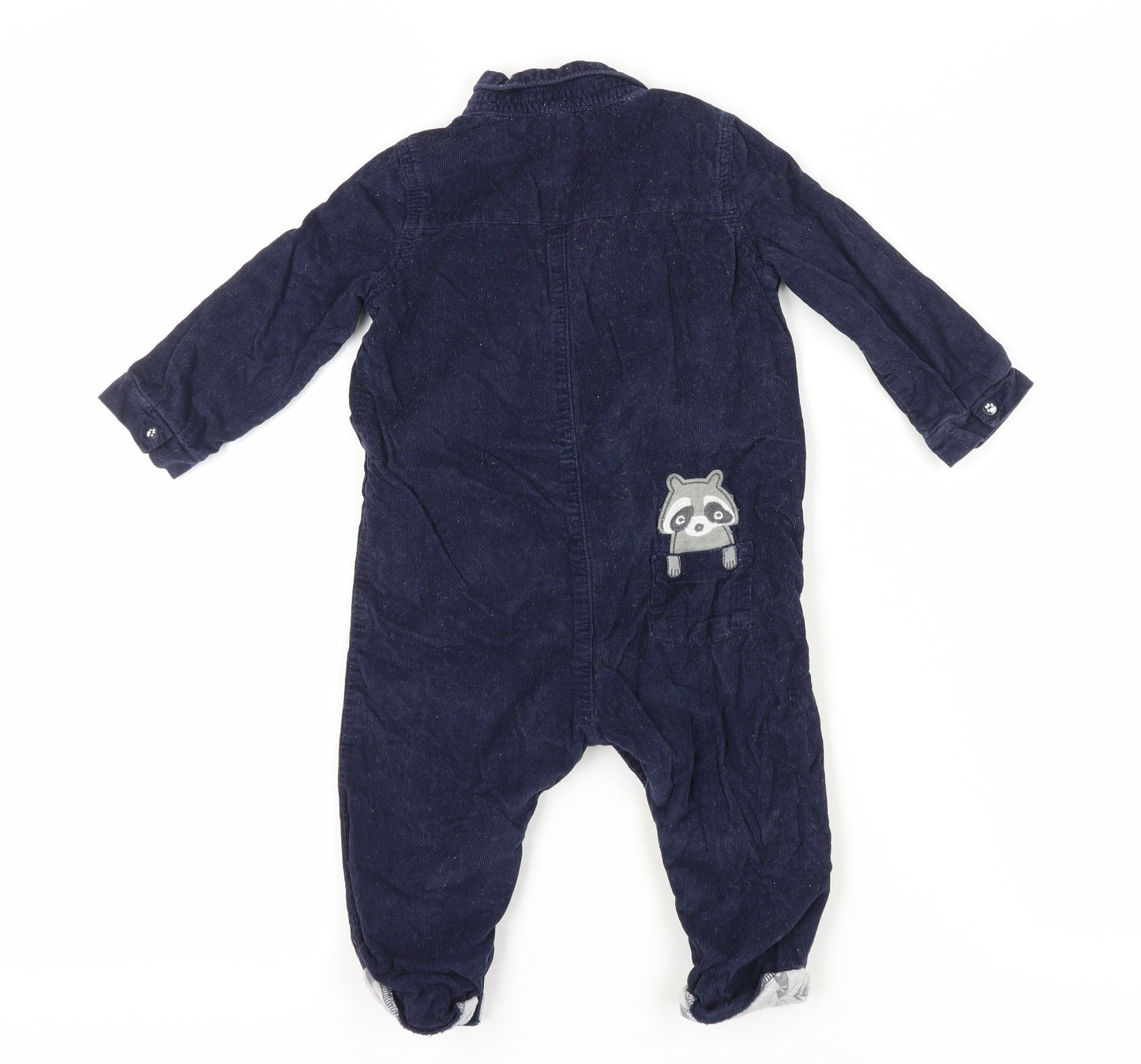 Mantaray Unisex Baby Blue Corduroy Coverall 9-12 Months
