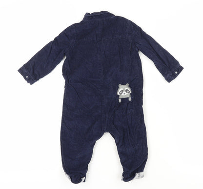 Mantaray Unisex Baby Blue Corduroy Coverall 9-12 Months