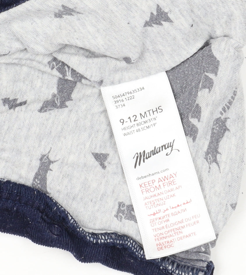 Mantaray Unisex Baby Blue Corduroy Coverall 9-12 Months
