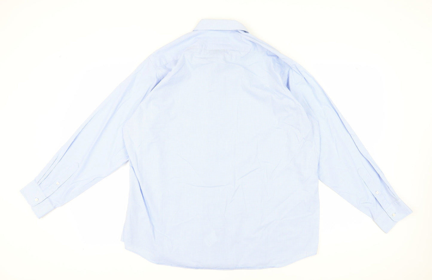 John Lewis Men's Blue Check Shirt Size 44