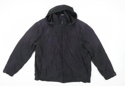 Mens UK Size L Maine New England Black Parka Coat