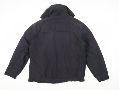 Mens UK Size L Maine New England Black Parka Coat