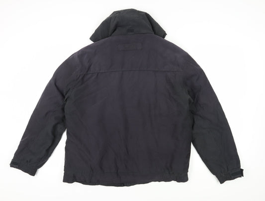 Mens UK Size L Maine New England Black Parka Coat
