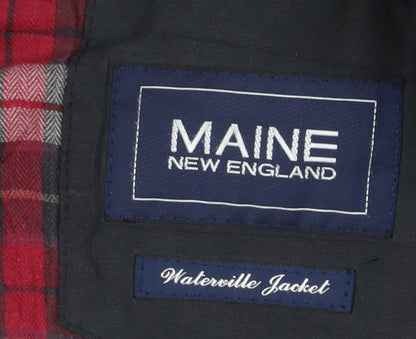 Mens UK Size L Maine New England Black Parka Coat