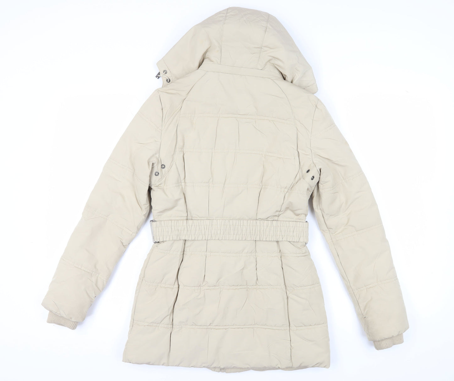 Womens UK Size 10 Edina Ronay Beige Puffer Jacket