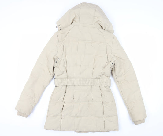 Womens UK Size 10 Edina Ronay Beige Puffer Jacket