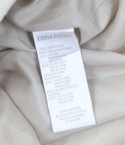 Womens UK Size 10 Edina Ronay Beige Puffer Jacket