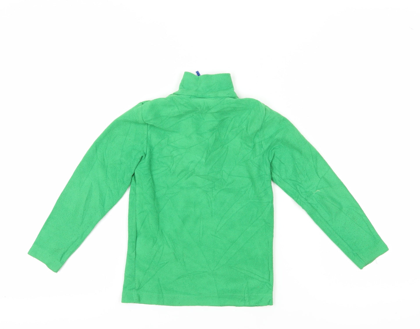 Mountain Warehouse Boys Green 5-6 Yrs Fleece Half Zip Sweatshirt