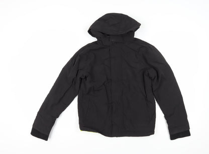 Urban Outlaws Boys Black Hooded Winter Jacket 11-12 Years