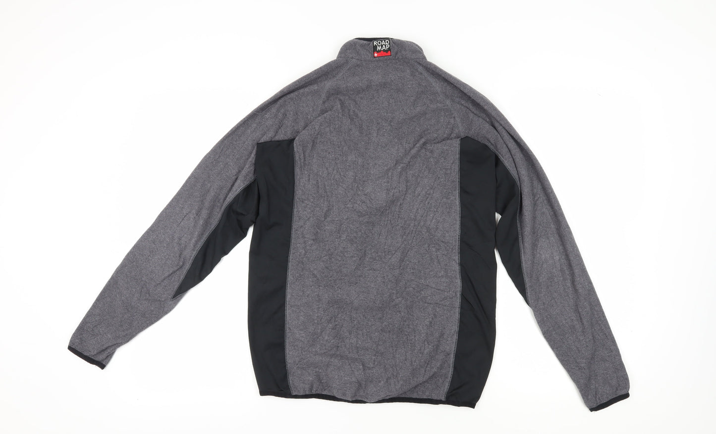 ROAD MAP Men's Grey Fleece Mock Neck Sweatshirt Size S
