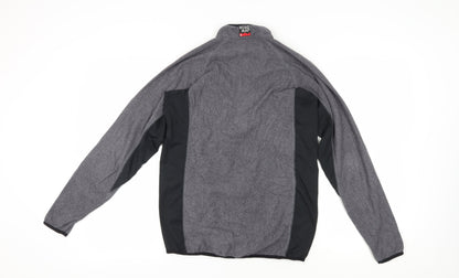 ROAD MAP Men's Grey Fleece Mock Neck Sweatshirt Size S