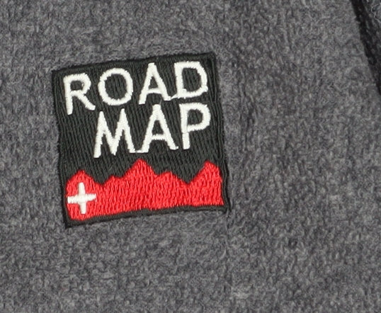 ROAD MAP Men's Grey Fleece Mock Neck Sweatshirt Size S