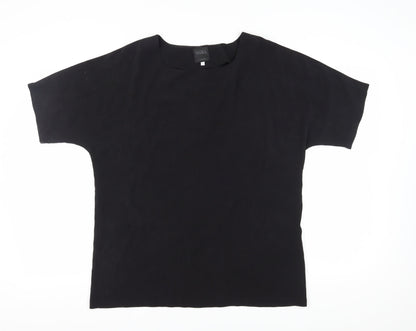 Wall London Black Women’s Basic Boat Neck Top S
