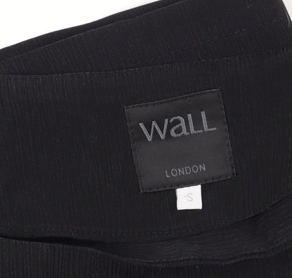 Wall London Black Women’s Basic Boat Neck Top S