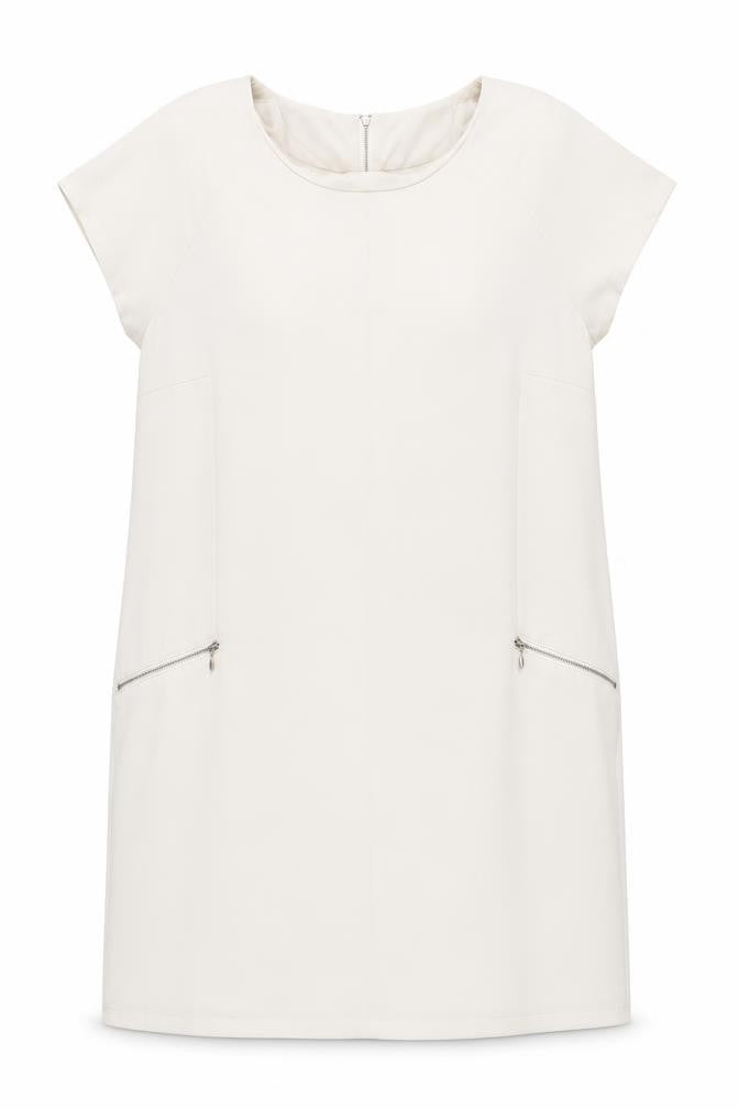 Next Women's Beige Short Shift Dress Size 10