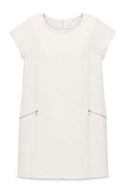 Next Women's Beige Short Shift Dress Size 10