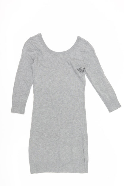 H&M Women's Grey Jumper Dress, S, Casual, Spring/Autumn