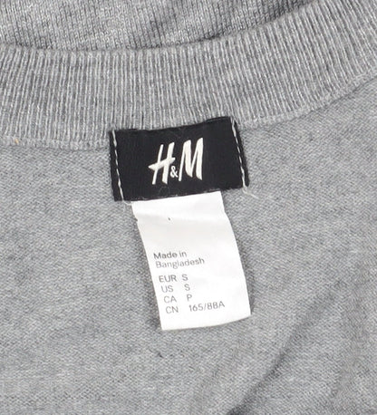 H&M Women's Grey Jumper Dress, S, Casual, Spring/Autumn